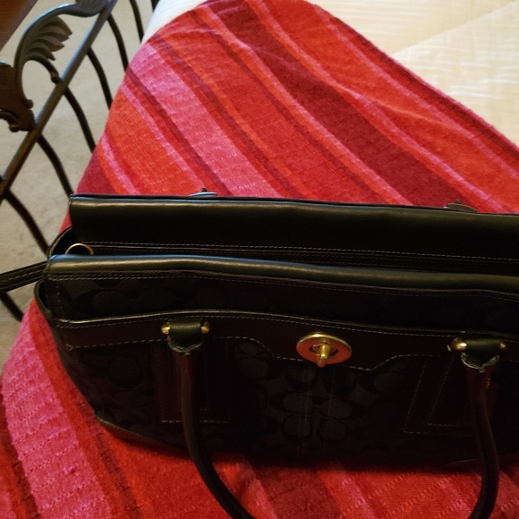 Original  coach  bag in leather - Picture 2 of 4